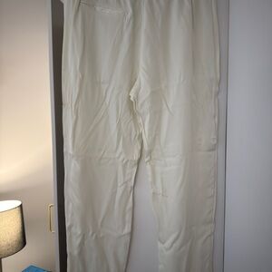 NEW Djerf Avenue Ivory Straight Leg Silky Pants
